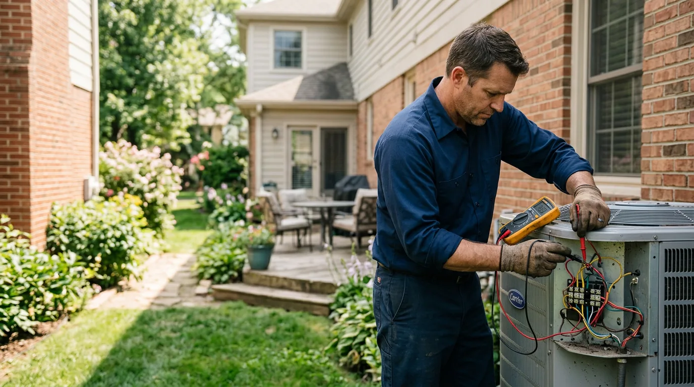 HVAC technician working near Hot Springs, NC